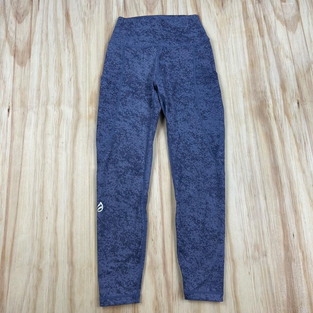 P'TULA  Heather Purple Crop Leggings Athleisure Lounge Gym‎ Small